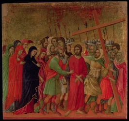 Maesta: De weg naar Calvarie, 1308-11